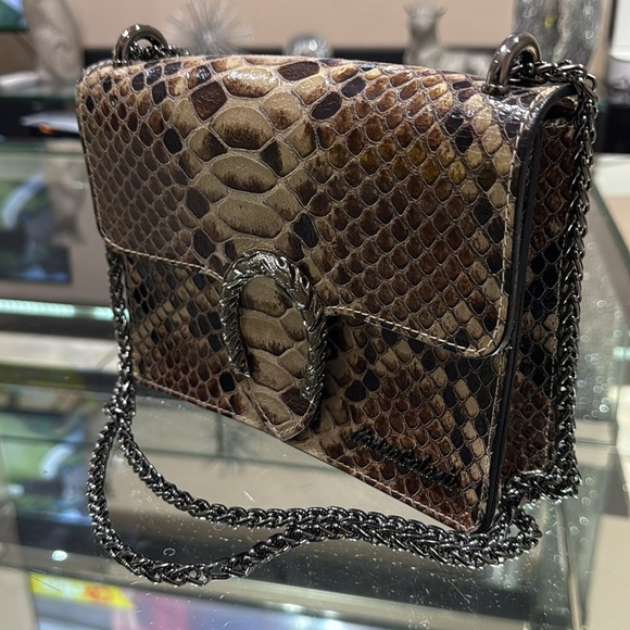 MARINA GALANTI LEATHER SNAKESKIN CROSSBODY BAG - Picture 3 of 8